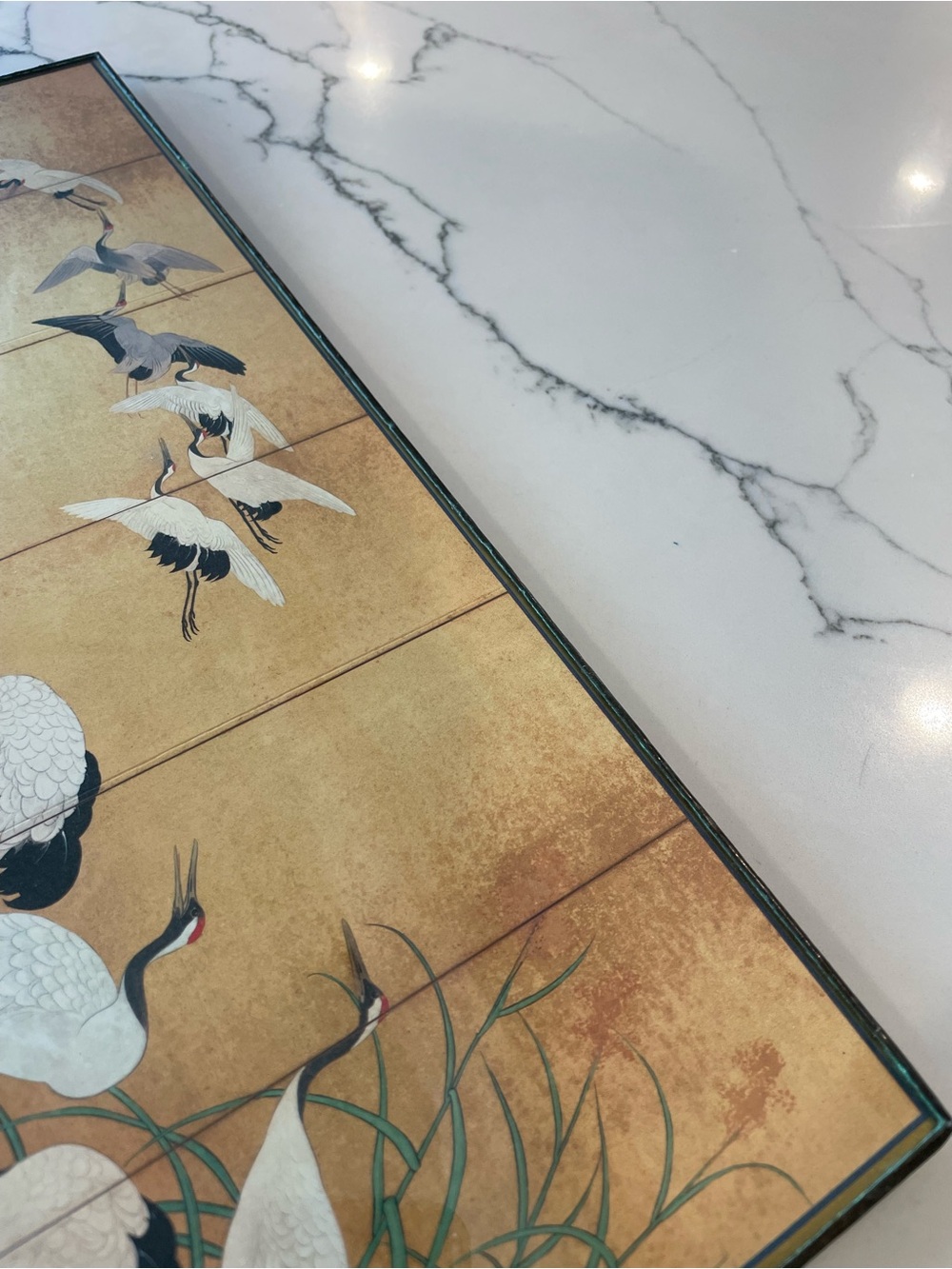Suzuki Kiitsu “Reeds and Cranes” Japanese Vintage Art Print - Picture 10 of 12